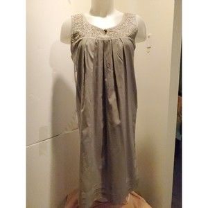 DKNY Jeans  Women Grey Embroidered Dress Size‎ Xs